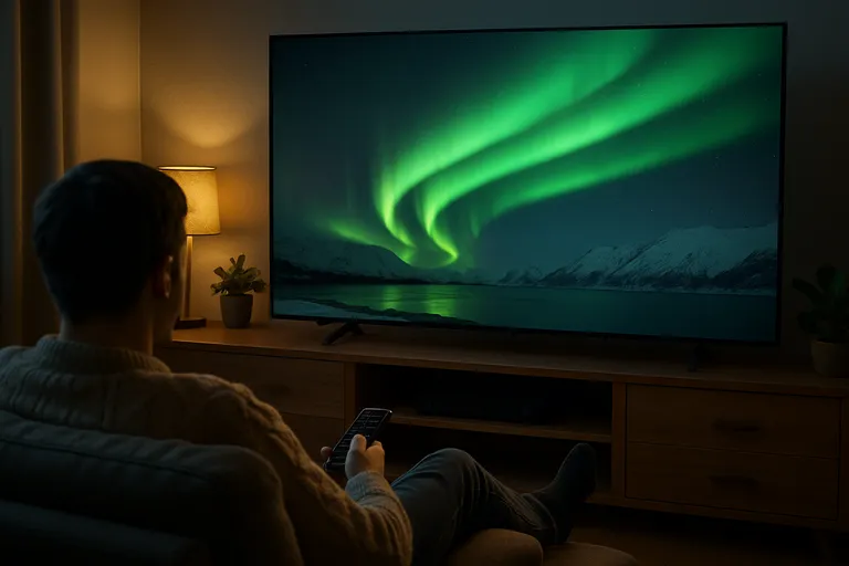 Beleef het noorderlicht live vanuit je woonkamer via arctische webcams