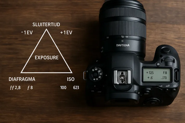Belichtingsdriehoek berekenen en meten