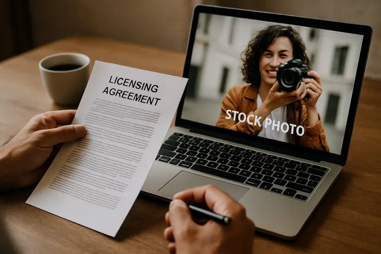 Licenties en rechten bij stockfoto's