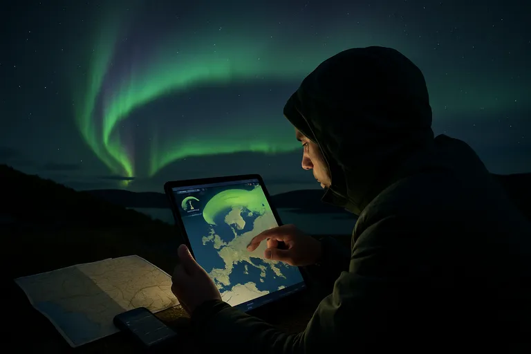 Noorderlicht lezen met de kaart: actuele verwachtingen en slimme spotterstips