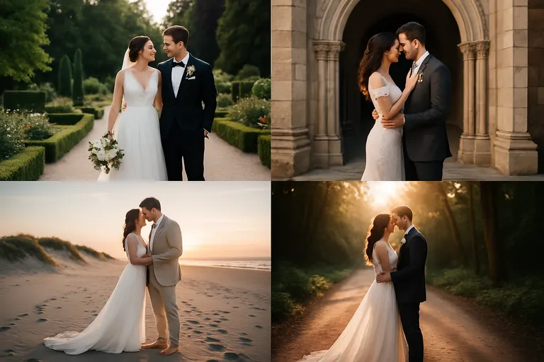 Populaire typen trouwfoto locaties