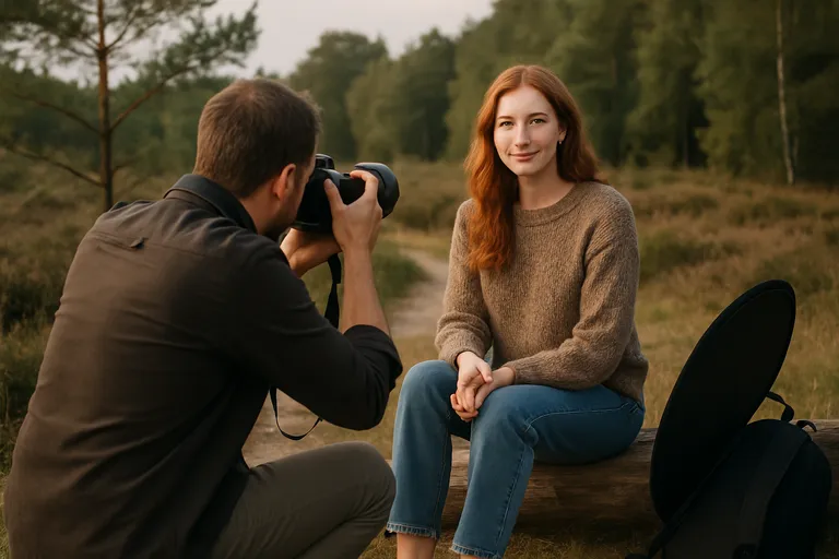 Tijdens en na de shoot