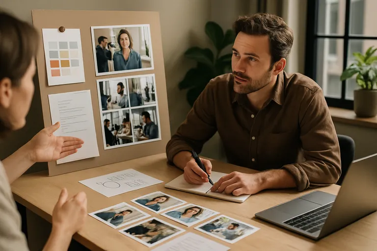 Voorbereiding en shoot: van briefing tot uitvoering